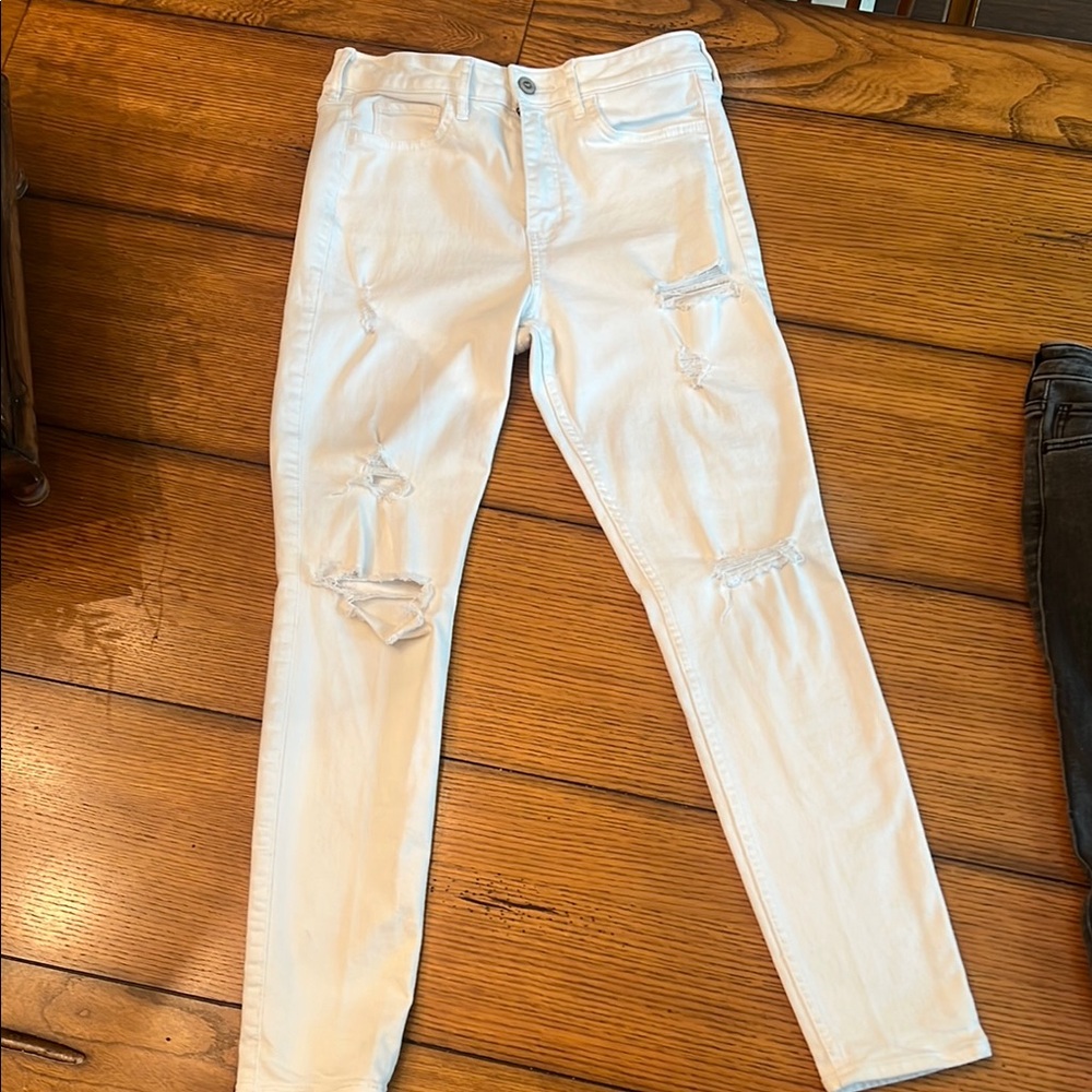 Hollister White Skinny Jeans W27 L28